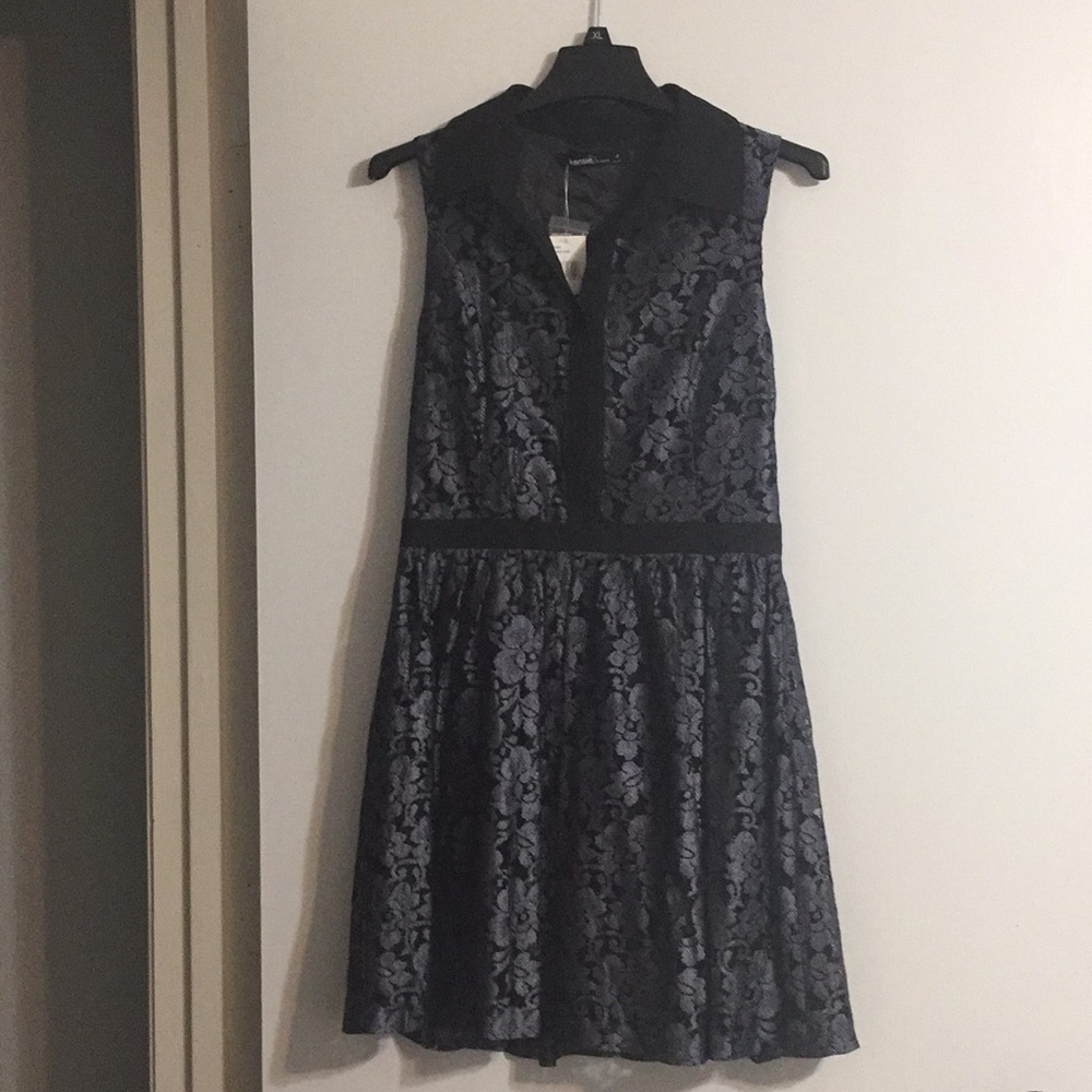 Never worn black and blue dress!